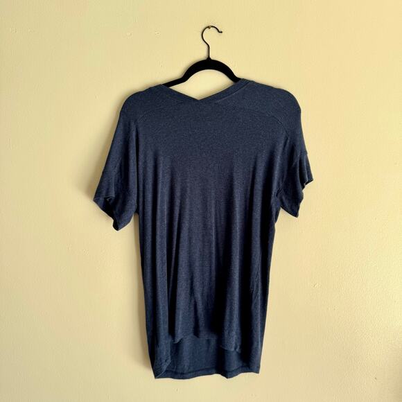 Cabi Blue Double V Short Sleeve Soft Tee - Small - Picture 6 of 7